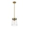 Z-Lite Callista 1 Light Mini Pendant, Rubbed Brass & Clear 3032MP-RB - alternate 7